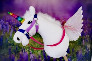 Jednorożec unicorn na kijku Hobby Horse - MAGIC HEART 