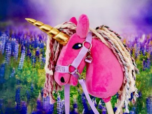 Jednorożec unicorn na kijku Hobby Horse - MAGIC ROSE 