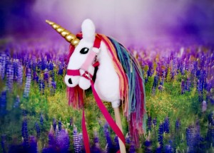 Jednorożec unicorn na kijku Hobby Horse - MAGIC RAINBOW 