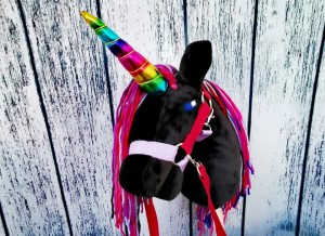 Jednorożec unicorn na kijku Hobby Horse - MAGIC BUTTERFLY 