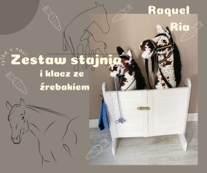 Klacz ze źrebakiem i stajnia - Raquel i Ria 