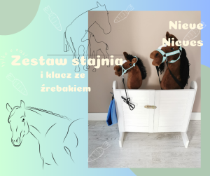 Klacz ze źrebakiem i stajnia - Nieve i Nieves 