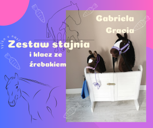 Klacz ze źrebakiem i stajnia - Gabriela i Gracia 