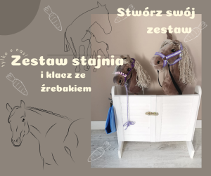 Klacz ze źrebakiem i stajnia - Skomponuj swój zestaw 