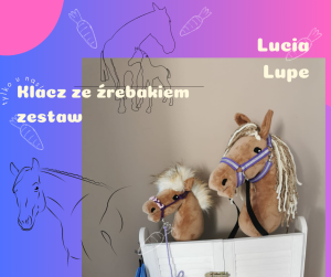 Klacz ze źrebakiem - Lucia i Lupe  zestaw 