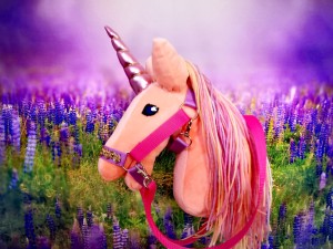 Jednorożec unicorn na kijku Hobby Horse - MAGIC FLOWER