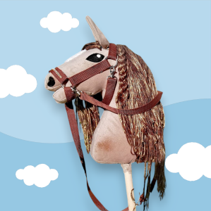 Konik na kijku Hobby Horse - GOLDEN 