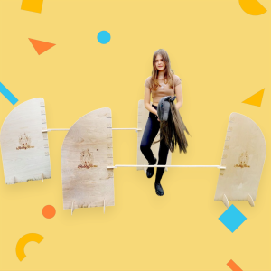 Przeszkoda agility Hobby Horse 100 cm + dwie poprzeczki 