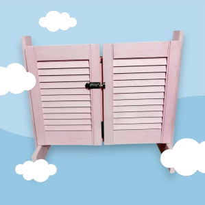 Stajnia różowa zamykana dla Hobby Horse na 3 konie  